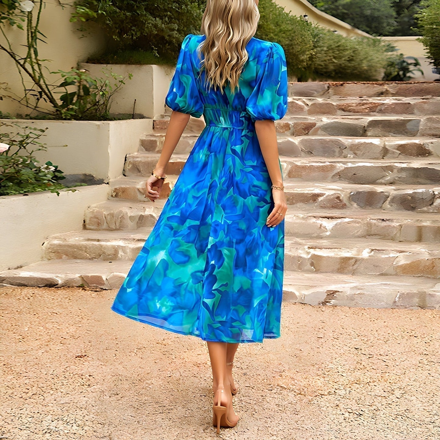 Chic Floral Print Maxi Dress for Women